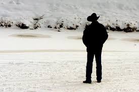 Writing Prompt _ Man Standing in Snow